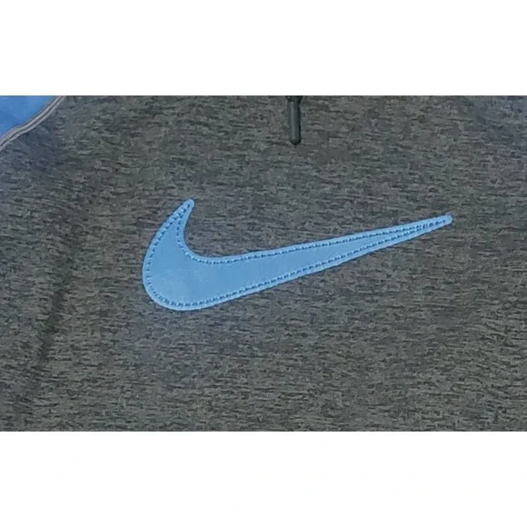 Nike Therma-Fit Small Blue and Gray Hoodie - Picture 4 of 8